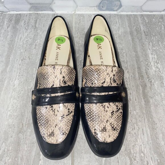 Ann Klein AKVELMA Snake Print Slip-On Loafer Shoes Size 9.5 - Picture 2 of 10